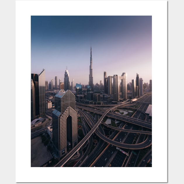 Dubai Cityscape Wall Art by withluke